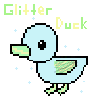 glitter Duck via EchoMirror7363